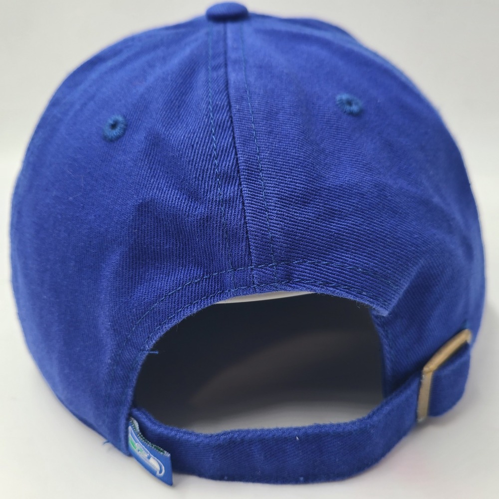 Seattle Seahawks Hat Strapback NFL Team Apparel Blue NFL Vintage Retro Logo Men - Picture 8 of 13